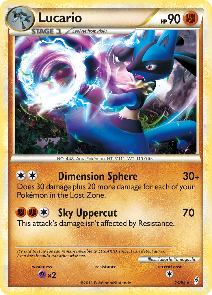 Call of Legends Non - Holo Lucario #14/95